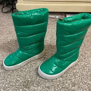 Jeffrey Campbell Snowed Green Platform‎ Puffer Boots - Size 7